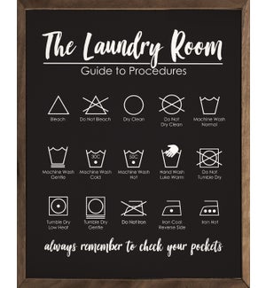 Laundry Room Procedures Black